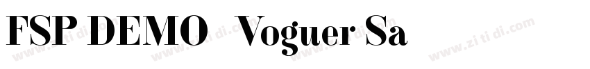 FSP DEMO   Voguer Sa字体转换